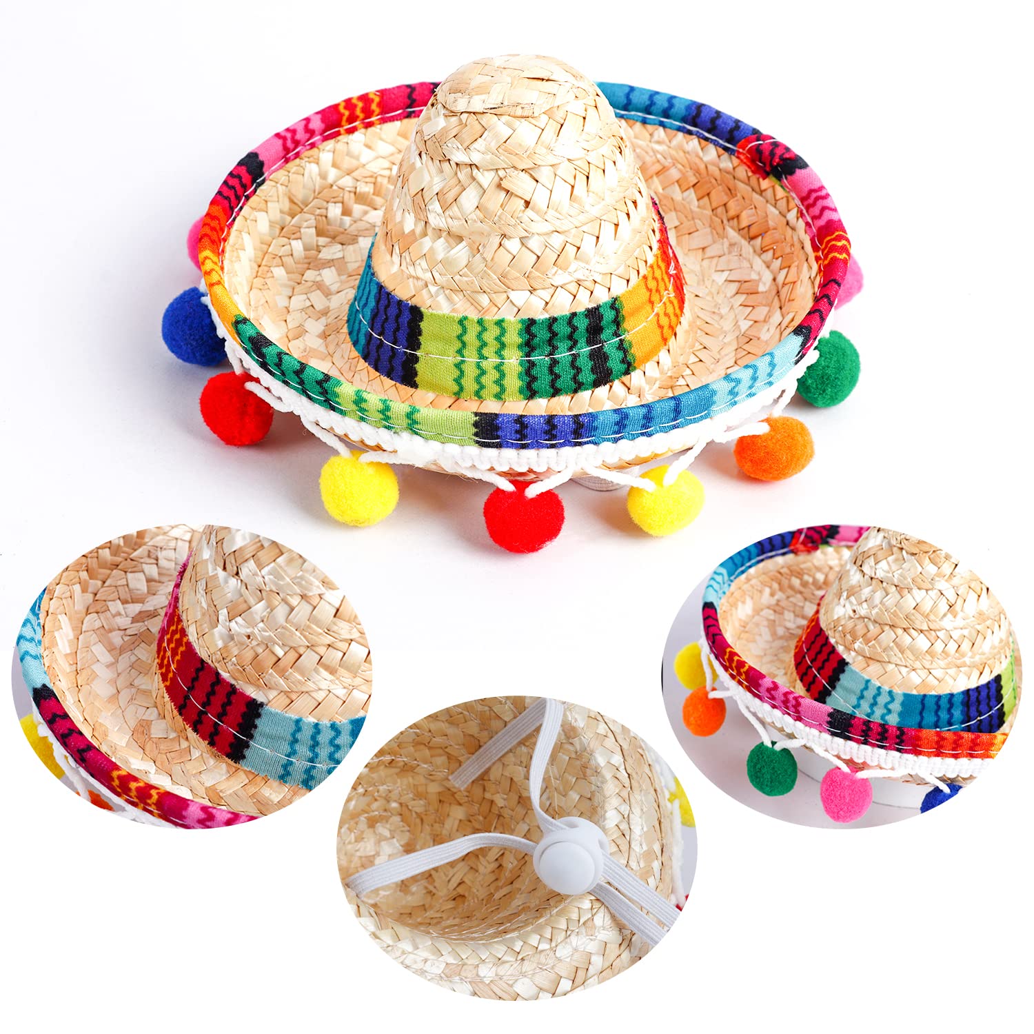 Amazon.com: Crazy Night Mini Sombrero Top Hat Headband Tiny Straw